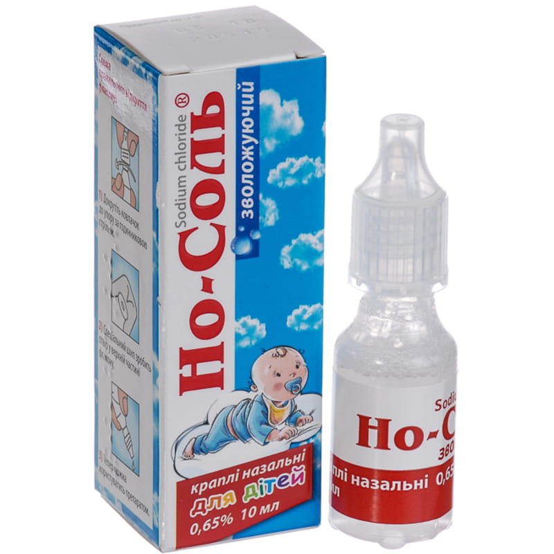 Но-соль зволожуючий краплі назальні 0,65 % флакон 10 мл